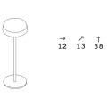 Настільна лампа Fade Table Lamp Metal 8470 S4 Granite (8470S4)7